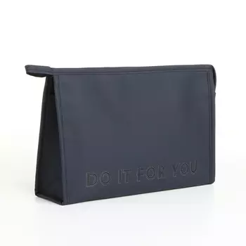 Косметичка на молнии, треугольная, Do it for you, синяя