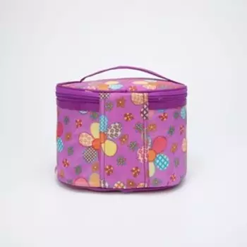 Косметичка на молнии, цвет сиреневый