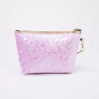 Косметичка на молнии, цвет сиреневый
