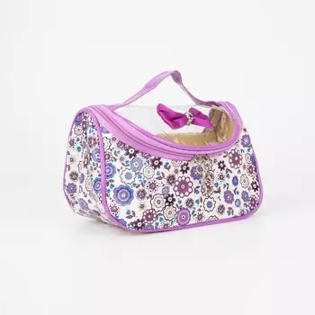 Косметичка на молнии, цвет сиреневый