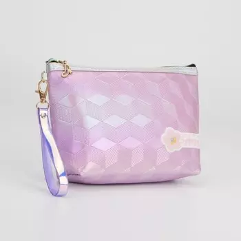 Косметичка на молнии, цвет сиреневый