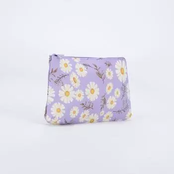 Косметичка на молнии, цвет сиреневый