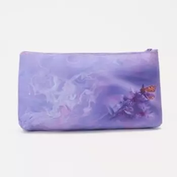 Косметичка на молнии, цвет сиреневый