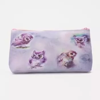 Косметичка на молнии, цвет сиреневый