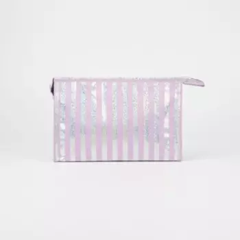 Косметичка на молнии, цвет сиреневый