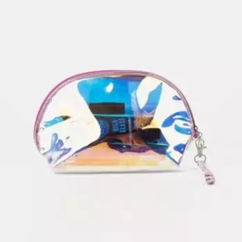 Косметичка на молнии, цвет сиреневый