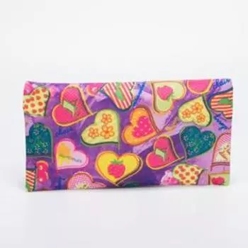 Косметичка на молнии, цвет сиреневый