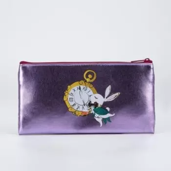 Косметичка на молнии, цвет сиреневый