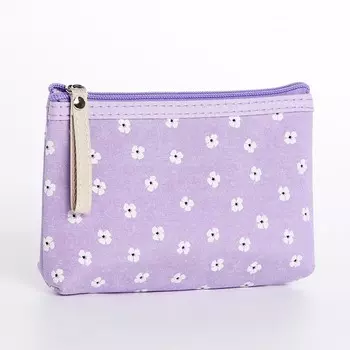Косметичка на молнии, цвет сиреневый