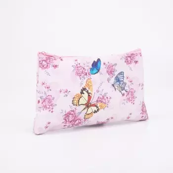 Косметичка на молнии, цвет светло-розовый