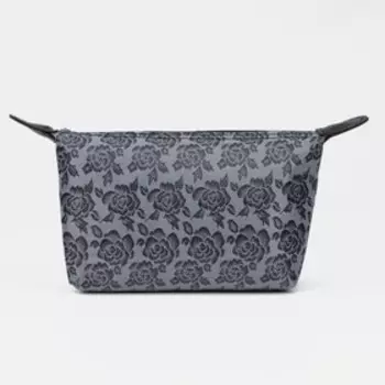 Косметичка на молнии, цвет тёмно-серый