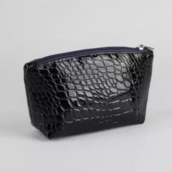 Косметичка на молнии, цвет тёмно-синий