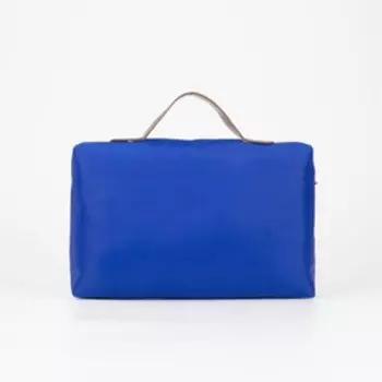 Косметичка на молнии, цвет васильковый