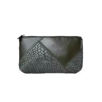 Косметичка на молнии, цвет зелёный