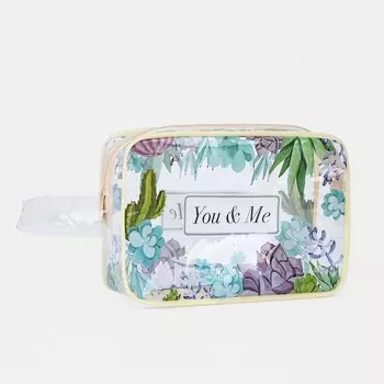 Косметичка на молнии, цвет жёлтый/разноцветный