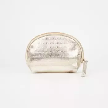 Косметичка на молнии, цвет золотистый