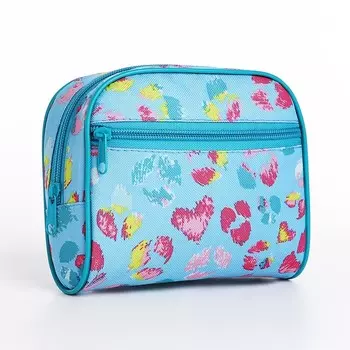 Косметичка дорожная на молнии «Бако текстиль», наружный карман, цвет голубой