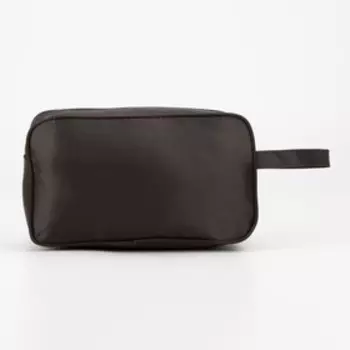 Косметичка на молнии, наружный карман, цвет коричневый