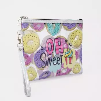 Косметичка на молнии, цвет разноцветный