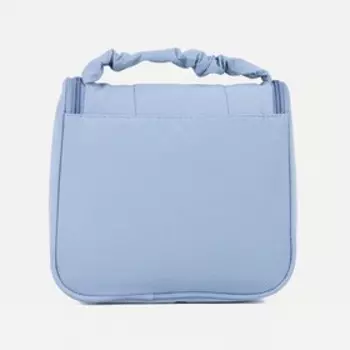 Косметичка на молнии, с крючком, цвет голубой