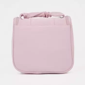 Косметичка на молнии, с крючком, цвет розовый