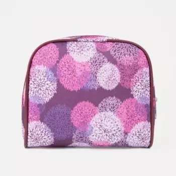 Косметичка на молнии, с подкладом, цвет фиолетовый