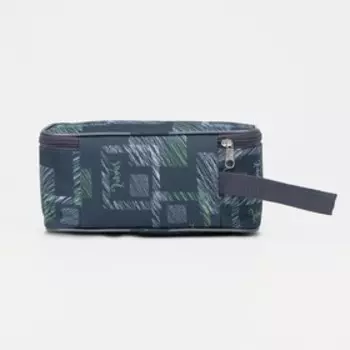 Косметичка на молнии, цвет зелёный