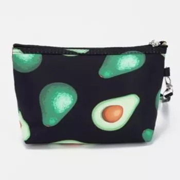 Косметичка на молнии, с ручкой, цвет чёрный