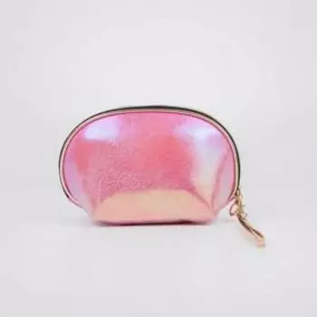 Косметичка на молнии, с ручкой, цвет малиновый