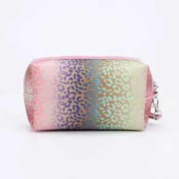 Косметичка на молнии, с ручкой, цвет разноцветный