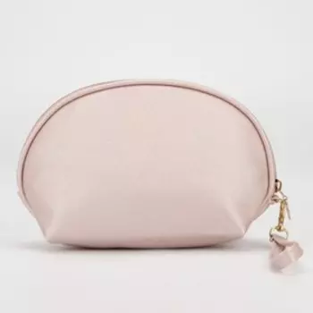 Косметичка на молнии, с ручкой, цвет розовый
