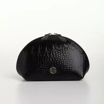 Косметичка на молнии TEXTURA, цвет чёрный