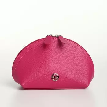 Косметичка на молнии TEXTURA, цвет ярко-розовый