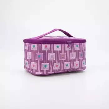 Косметичка на молнии, зеркало, цвет сиреневый