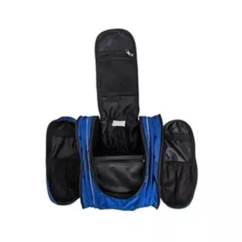 Косметичка-несессер на молнии Fusion FOH-301, 3 отделения, 28,5х10,5х32,5 см, цвет синий