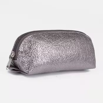 Косметичка, отдел на молнии, цвет бронзовый