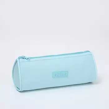 Косметичка-пенал на молнии школьная, мятная