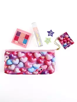 Косметика детская «Будь в тренде» для девочек: тени 6 цветов, блеск прозрачный 10 г, заколки для волос