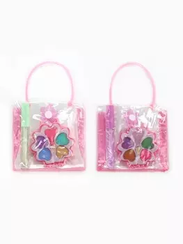 Косметика детская в сумочке «Ты прекрасна» для девочек: блеск прозрачный 10 г, тени 4 цвета, МИКС