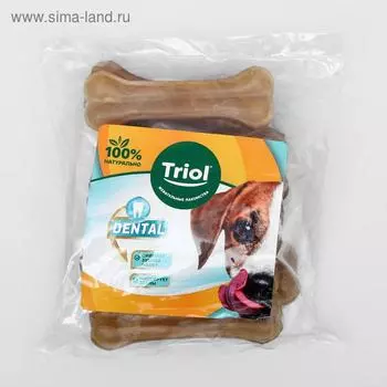 Кость из жилTriol DENTAL, для собак, 10 см, 30-40 г, 10 шт.