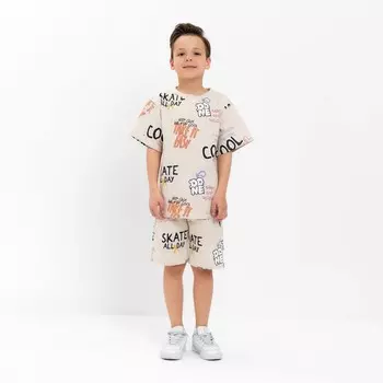 Костюм детский (футболка, шорты) KAFTAN Graffiti, размер 30 (98-104 см)