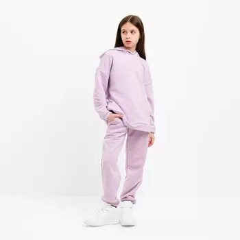 Костюм детский (худи, брюки) MINAKU, лавандовый, рост 152 см