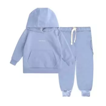 Костюм детский худи и брюки One love winter, рост 92 см., цвет голубой
