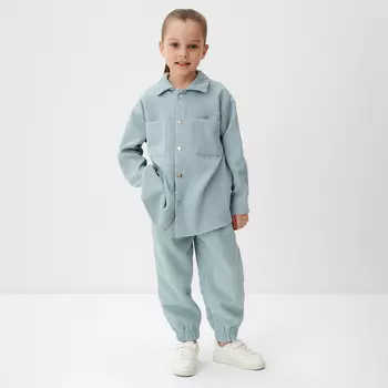 Костюм детский KAFTAN Velvet, размер 36 (134-140 см), голубой