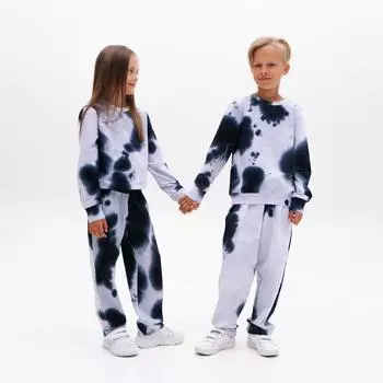 Костюм детский (свитшот, брюки) MINAKU: Casual Collection синий, рост 104 см