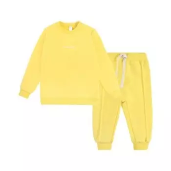 Костюм детский: свитшот и брюки, рост 92 см, цвет желтый