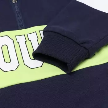 Костюм детский (толстовка/брюки), цвет тёмно-синий, рост 104-110см