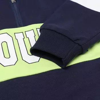 Костюм детский (толстовка/брюки), цвет тёмно-синий, рост 86-92см