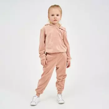Костюм детский (толстовка, брюки) KAFTAN "Basic line" р.32 (110-116), пудра