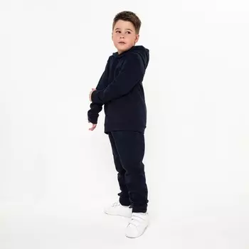 Костюм детский (толстовка, брюки) НАЧЁС, цвет тёмно-синий, рост 152 см